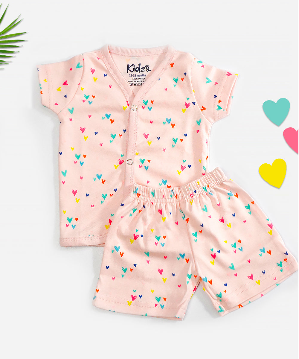 KnitShorts Jabla Combo Little Heart Printed