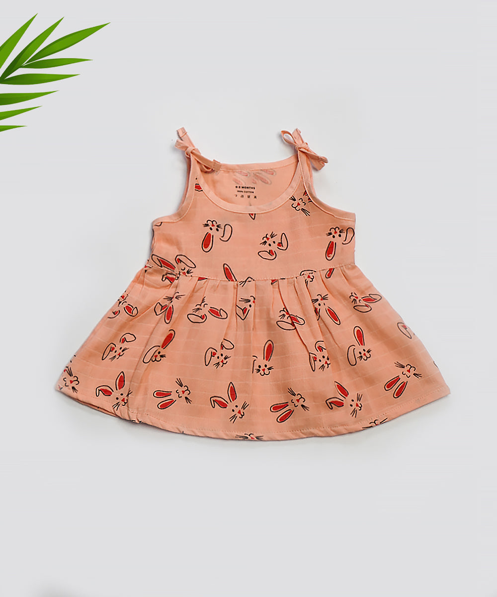 KnotStyle Muslin Frocks Cat Prints