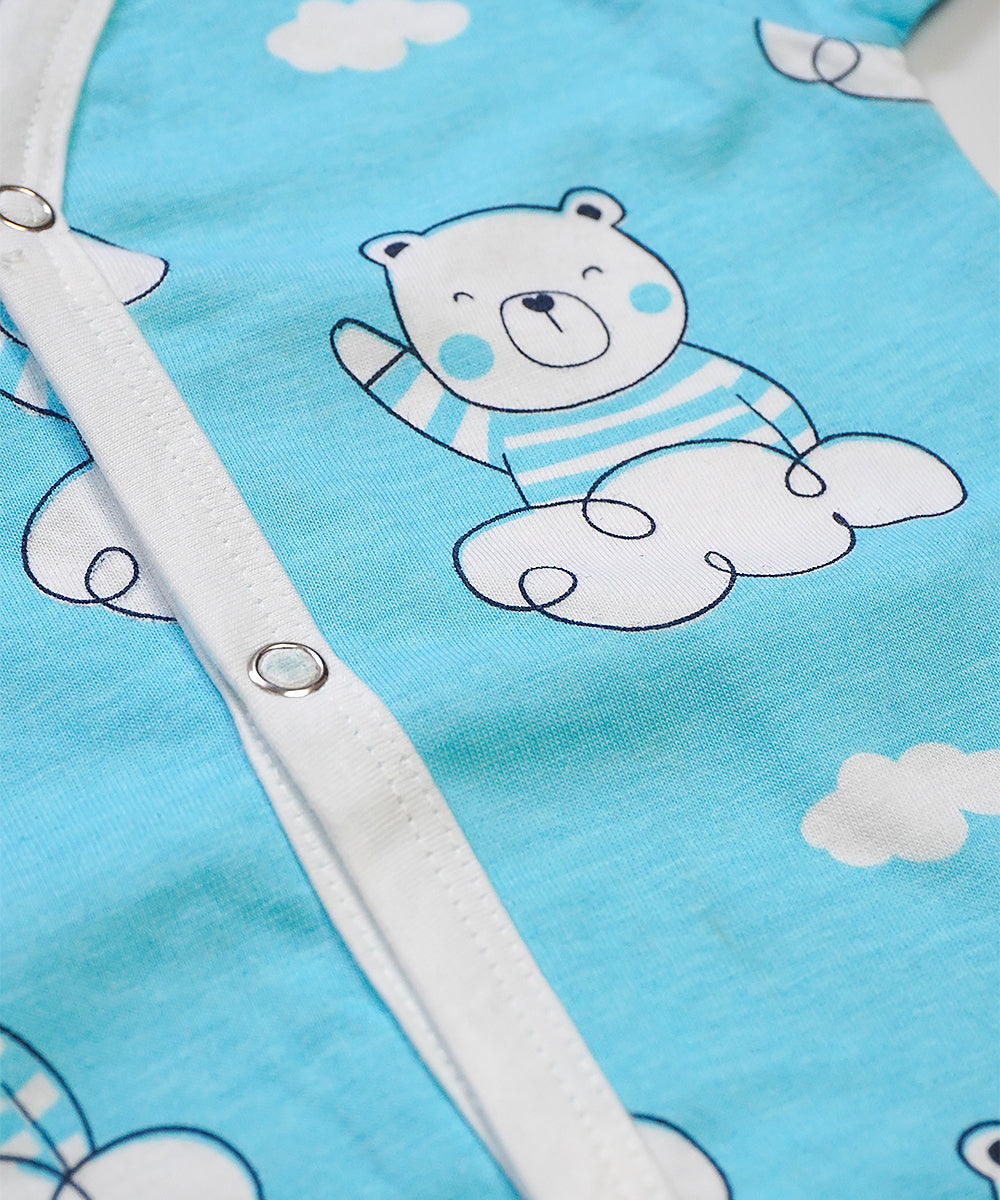 KnitShorts Jabla Combo Teddy Bear Printed