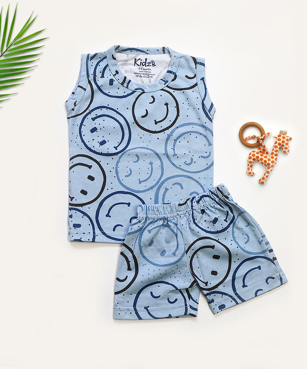 CottonPlay Co - Ord Sets Smiley Printed