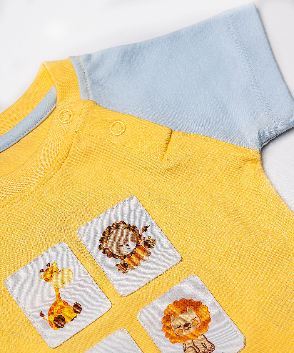 Baby Boy’s Safari Animal T-Shirt & Shorts Set