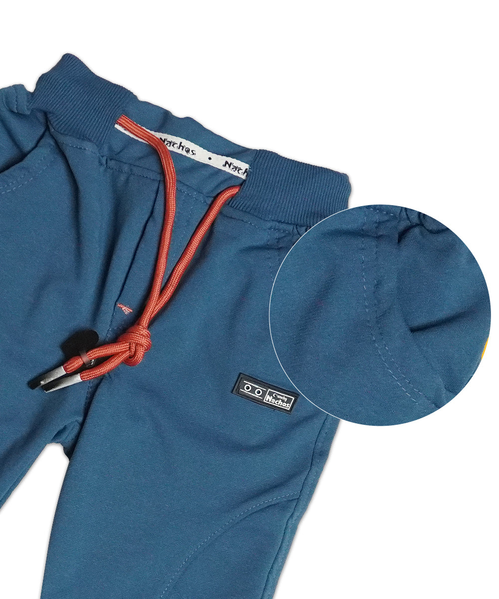 Stylish Punch Red T-Shirt & Denim Jeans Set for Boys