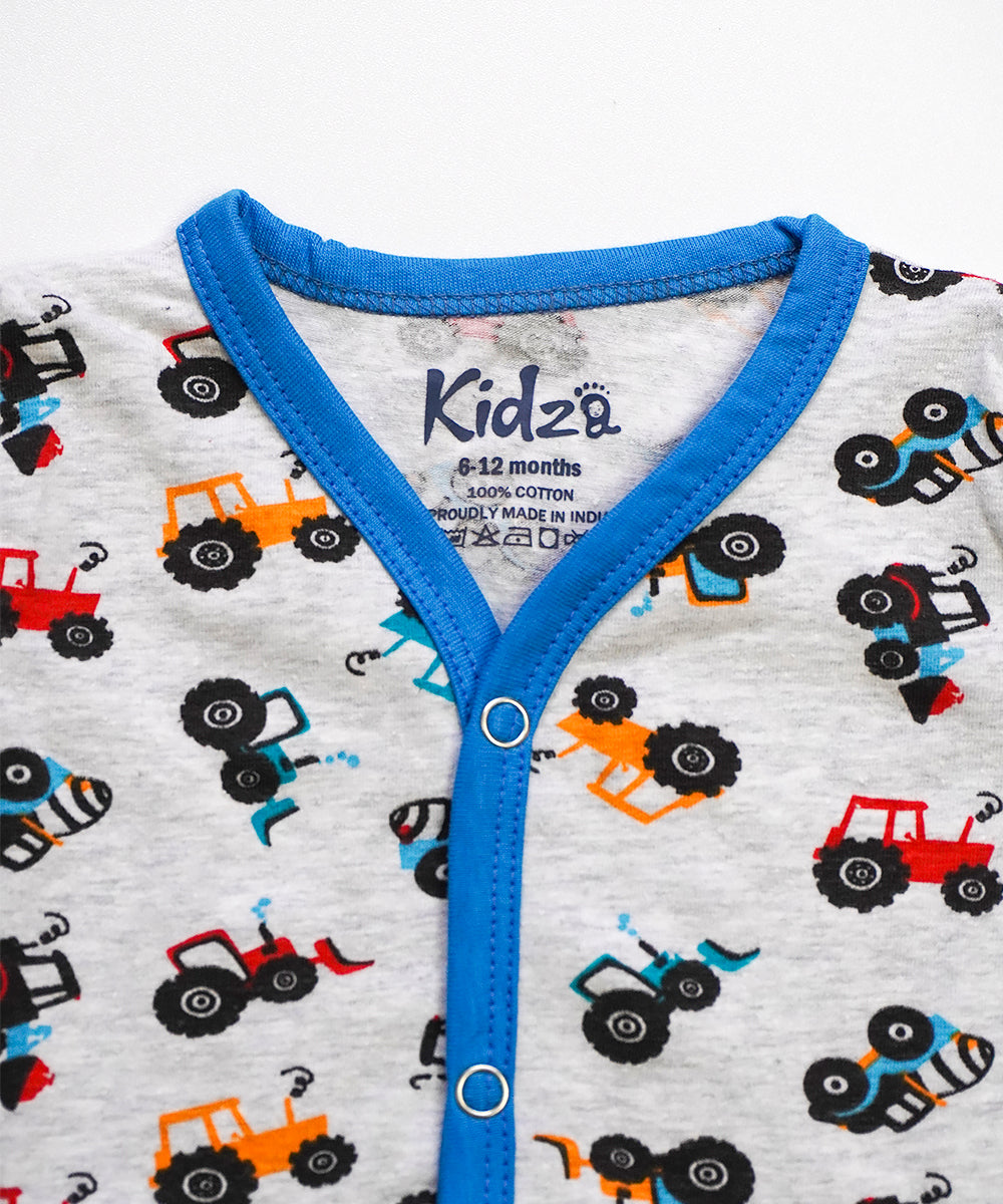CozyCotton Jabla Pair Little Vehicle Printed 6-12 Months