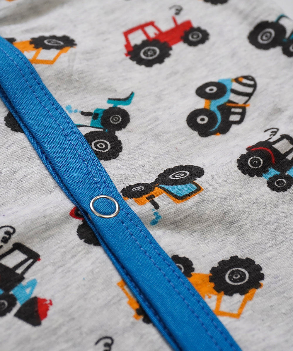 KnitShorts Jabla Combo Little Vehicle Printed