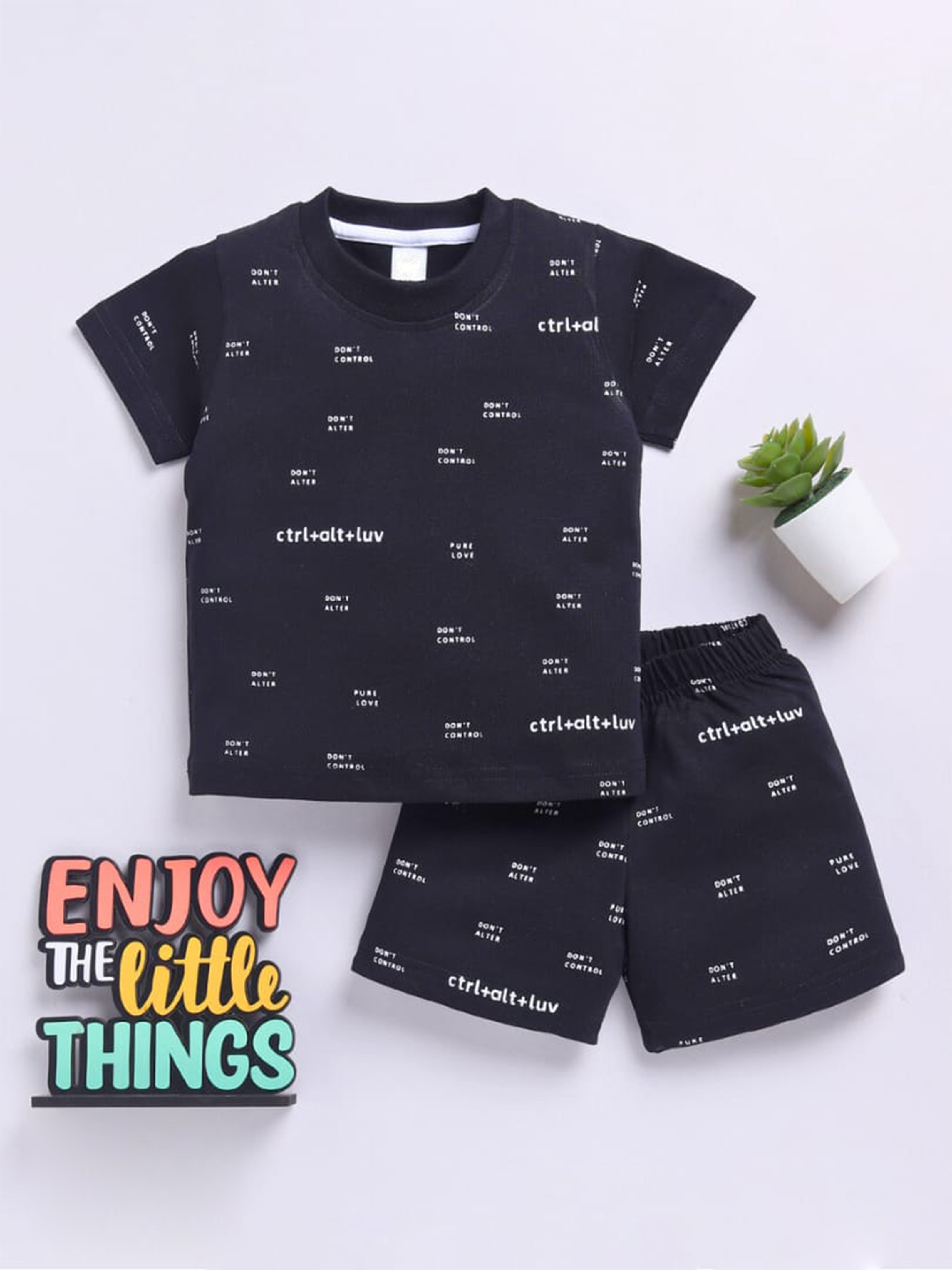 Black “Ctrl + Alt + Luv” Co-ord Set – Urban Cool Collection