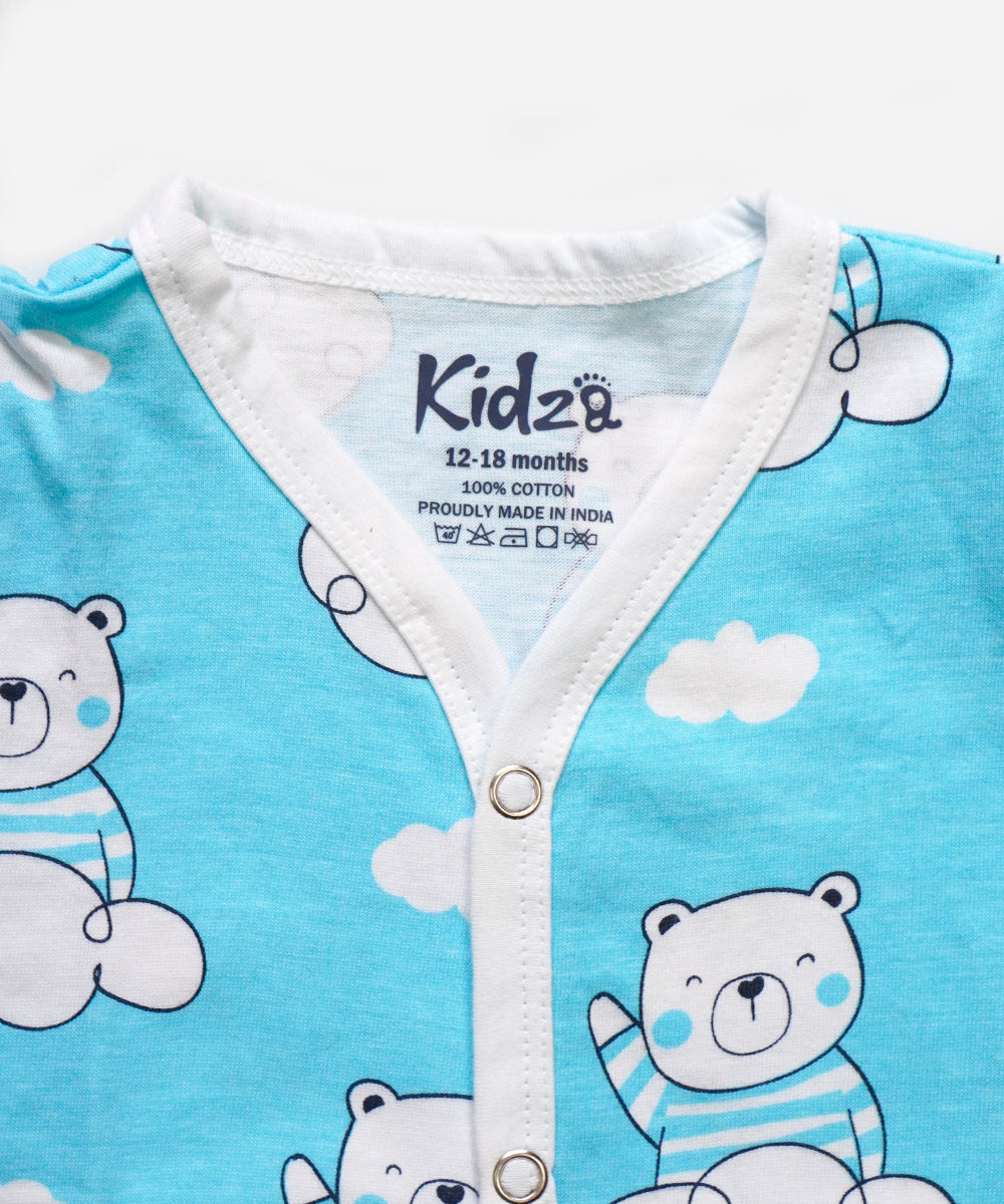 KnitShorts Jabla Combo Teddy Bear Printed