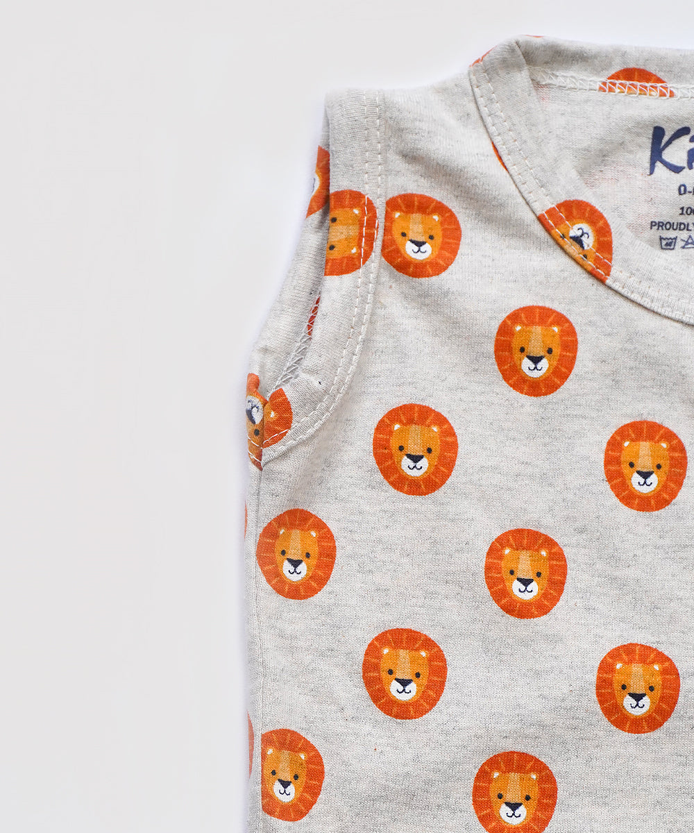 CottonPlay Co - Ord Set Little Lion Printed