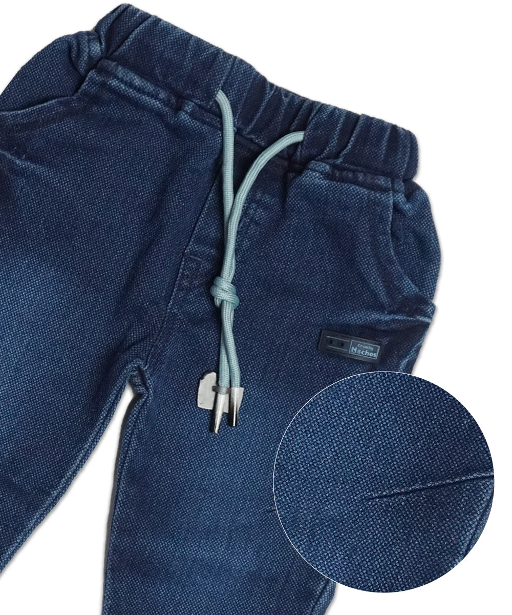Trendy Steel Sky T-Shirt & Denim Jeans Set for Boys
