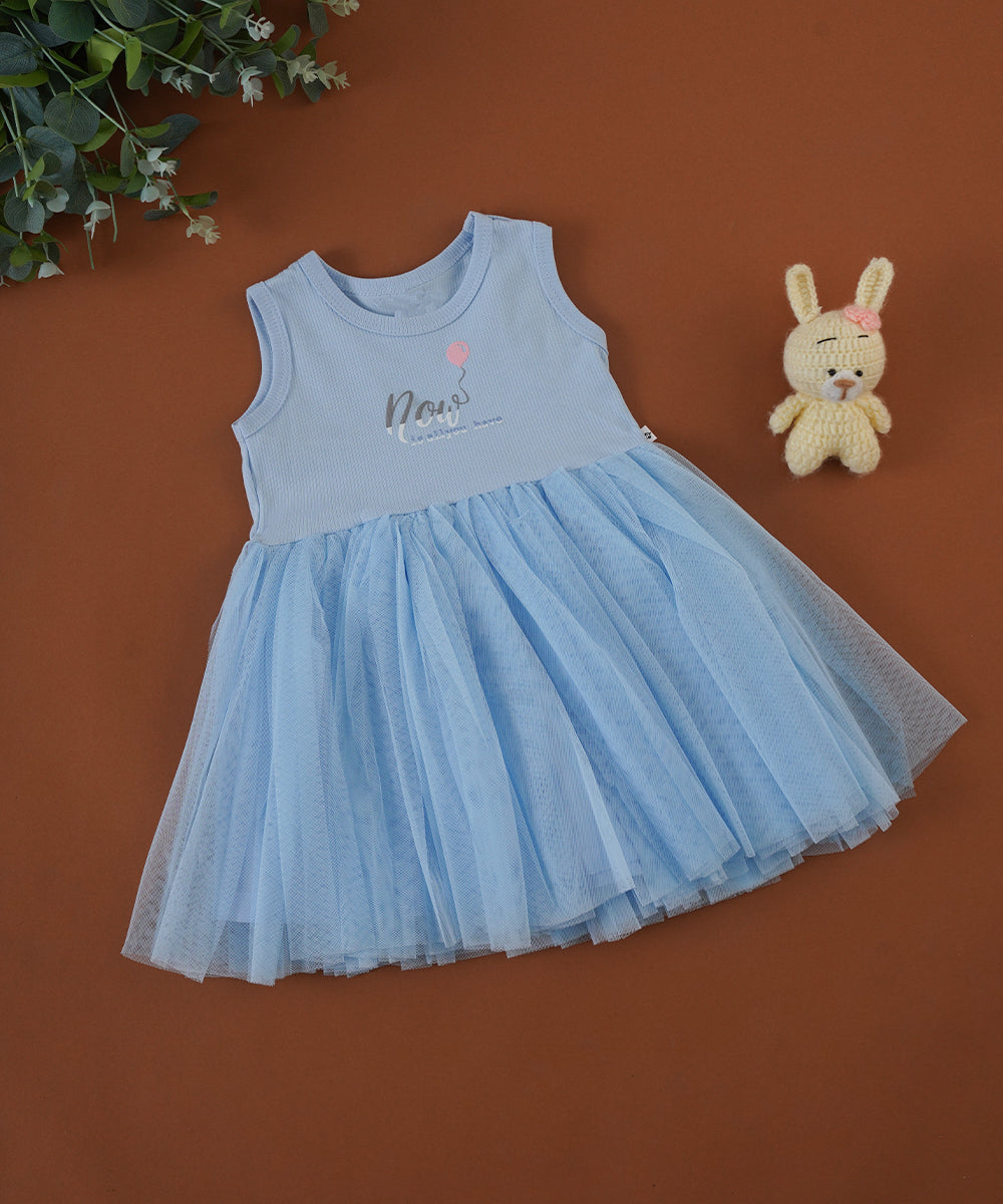 💙 Elegant Blue Tulle Party Dress 💙