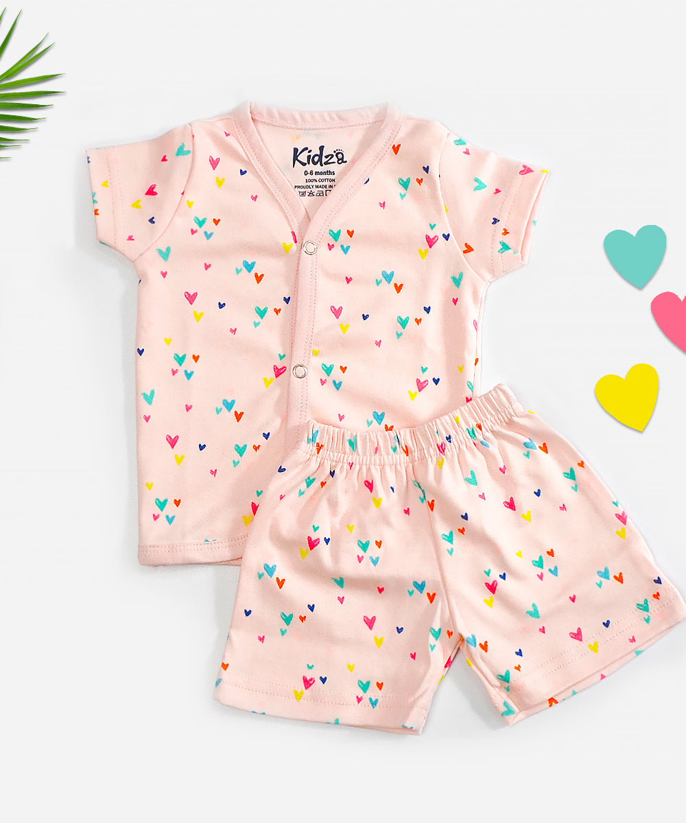 ComfyKnit Jabla Set Little Heart Print