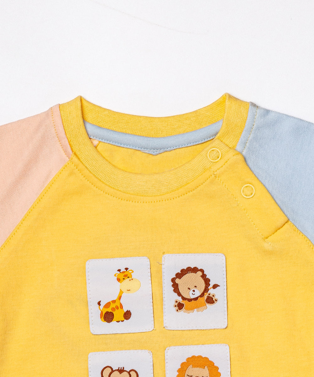 Baby Boy’s Safari Animal T-Shirt &  Shorts Set
