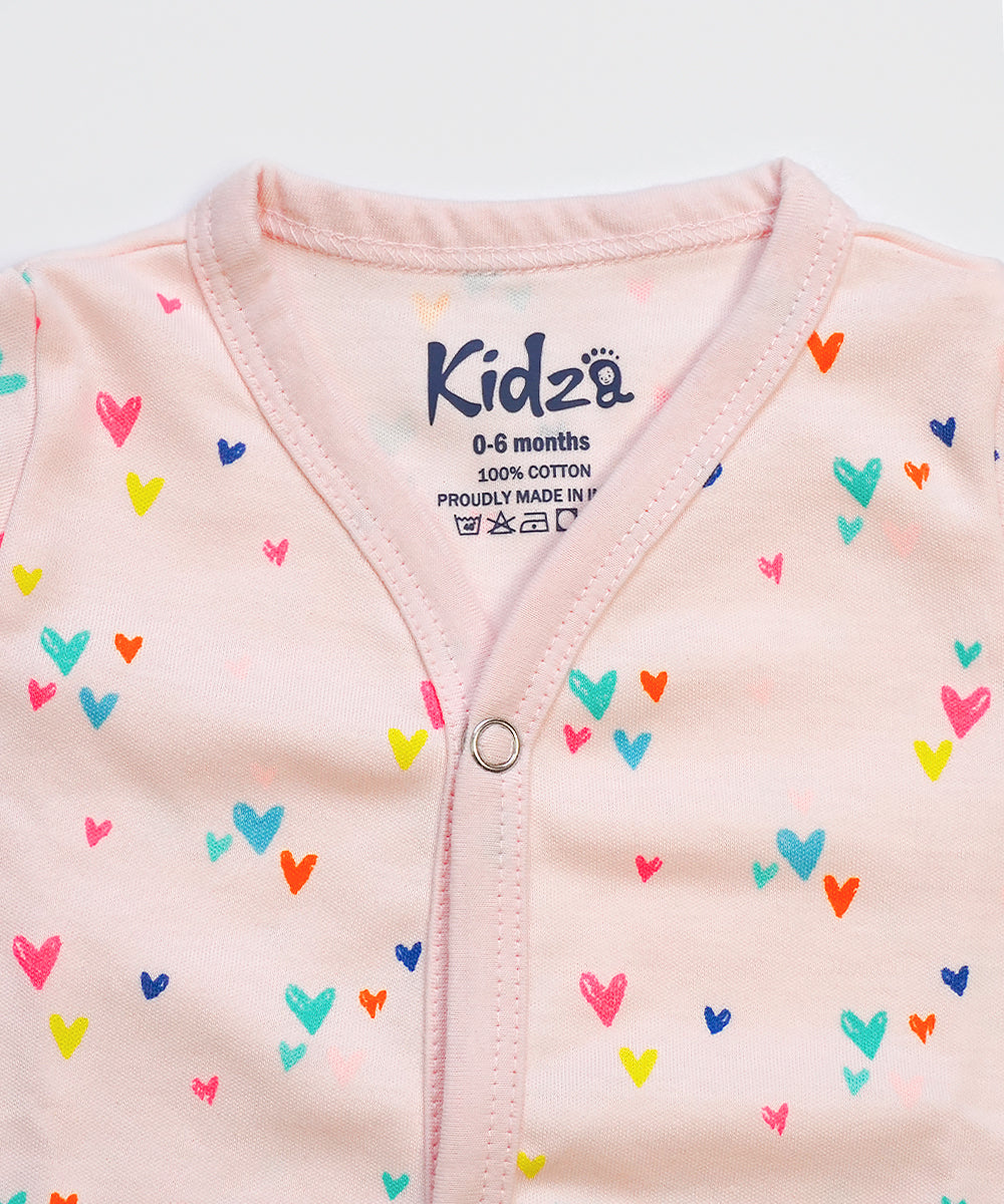 ComfyKnit Jabla Set Little Heart Print