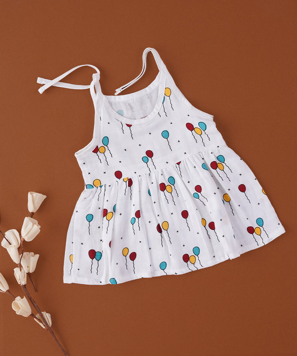 Balloon Fiesta Muslin Frock 🎈✨