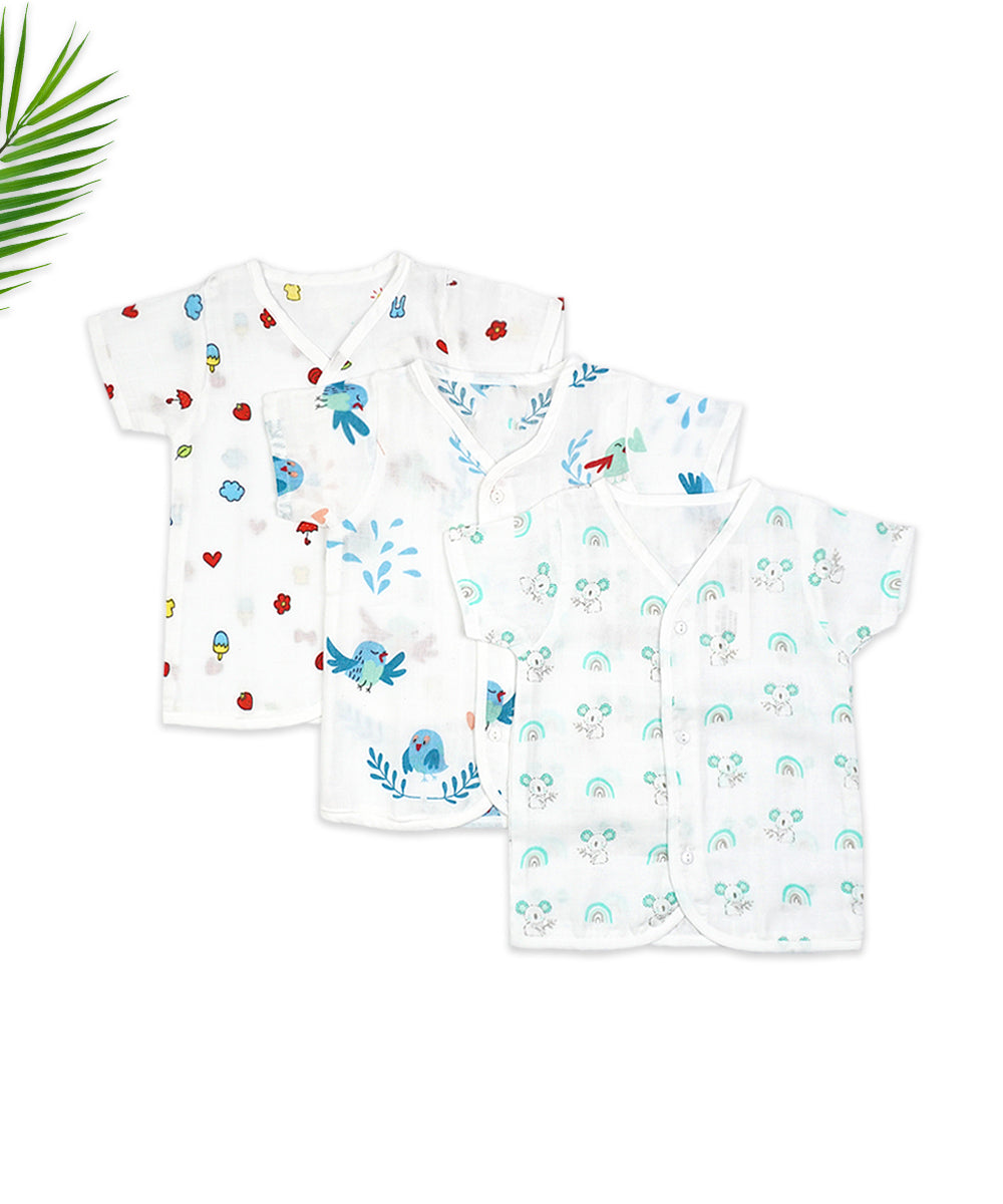 Baby Muslin Sleeve Jablas - Set of 3 (Fun Icon Prints)