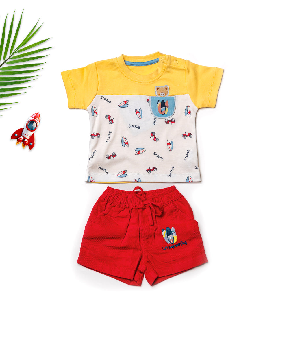 Baby Boy’s "Surfer Style" T-Shirt &amp; Shorts Set
