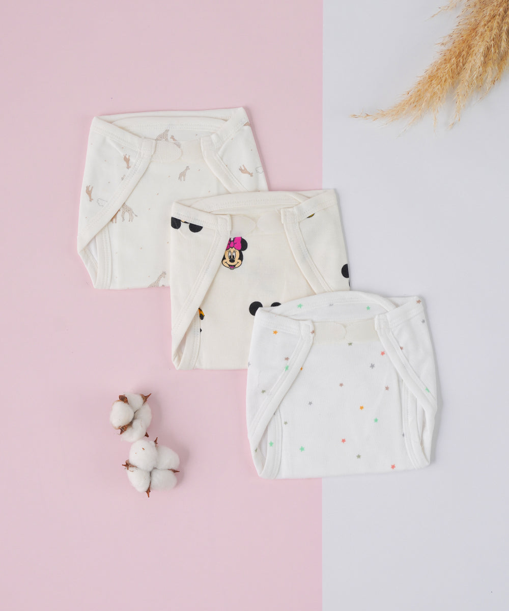 Soft Cotton Reusable Baby Nappy Set4 – Pack of 3
