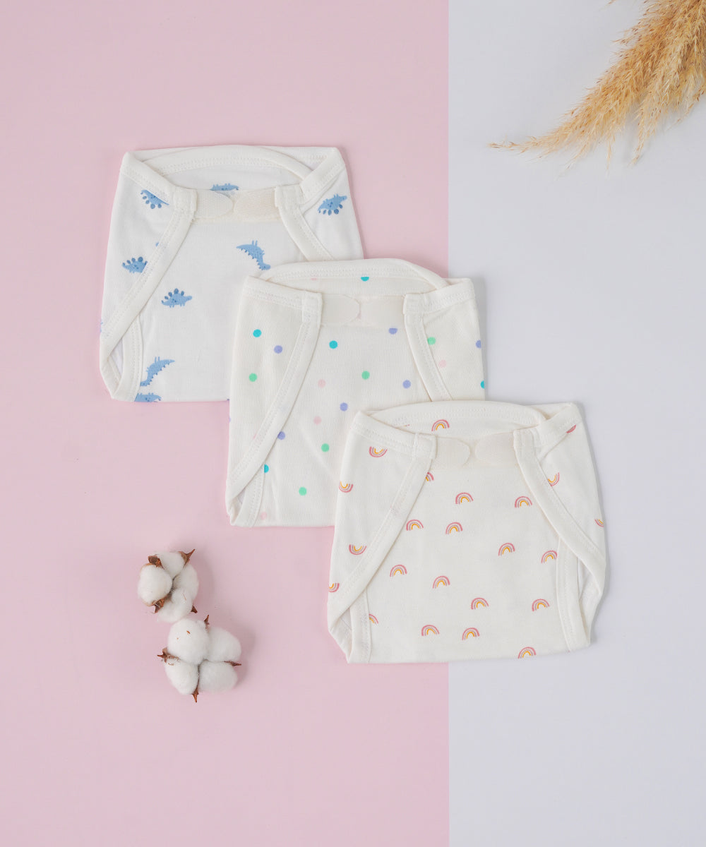 Soft Cotton Reusable Baby Nappy Set6 – Pack of 3