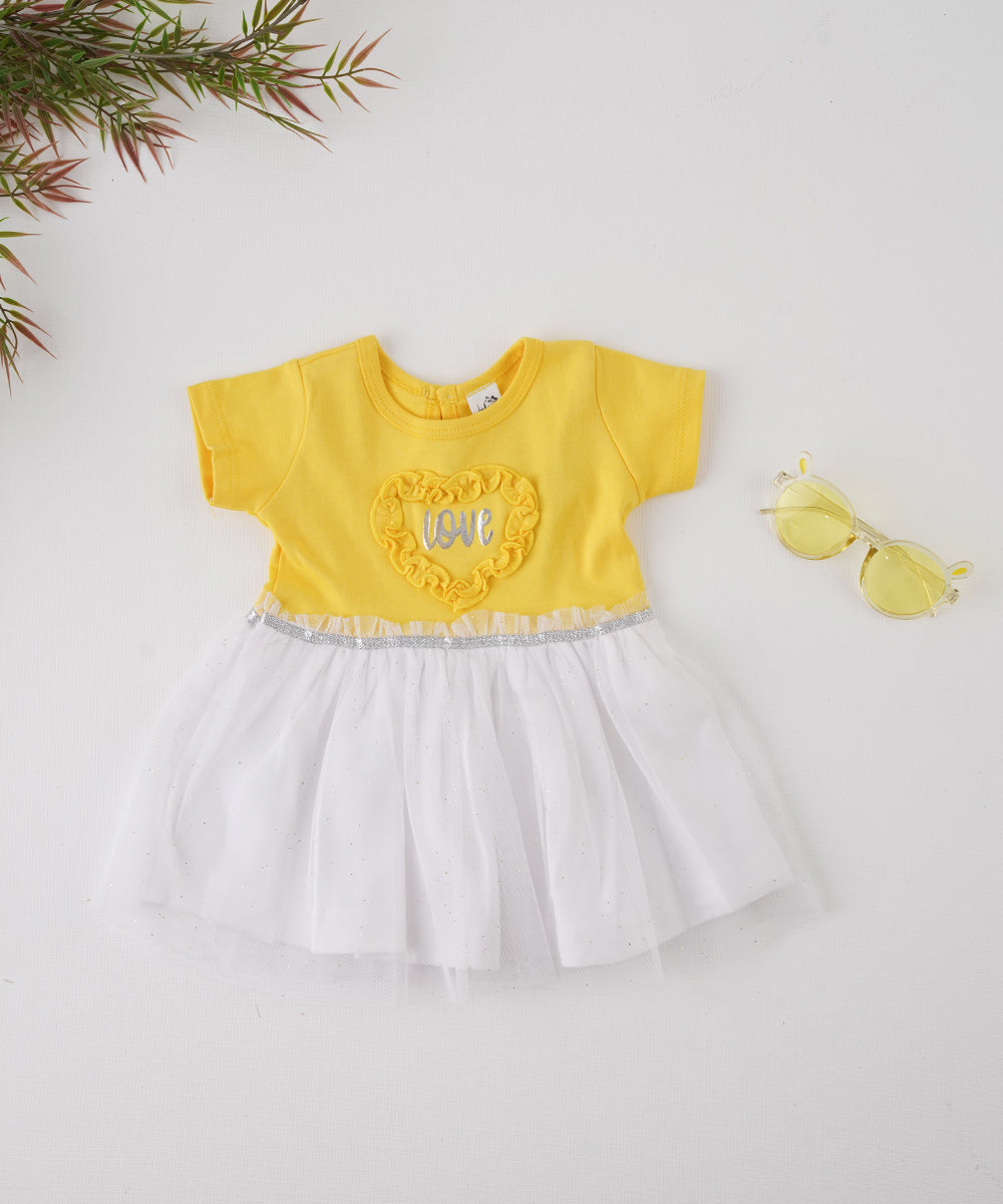 💛 Yellow "Love" Tulle Dress 💛