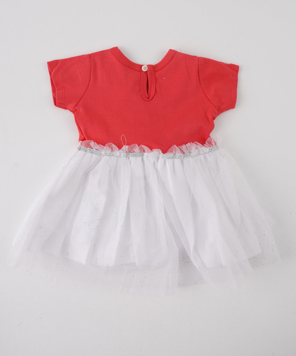 💖 Red Love T-Shirt & White Tulle Skirt Dress 💖