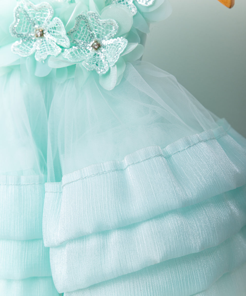 Elegant Mint Green Baby Party Dress – Princess Look