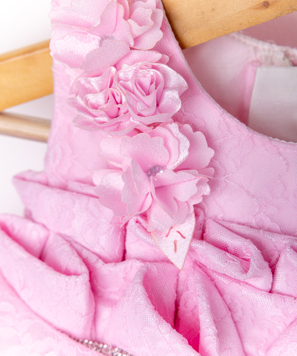 Charming Pink Lace Baby Party Dress – Elegant & Stylish