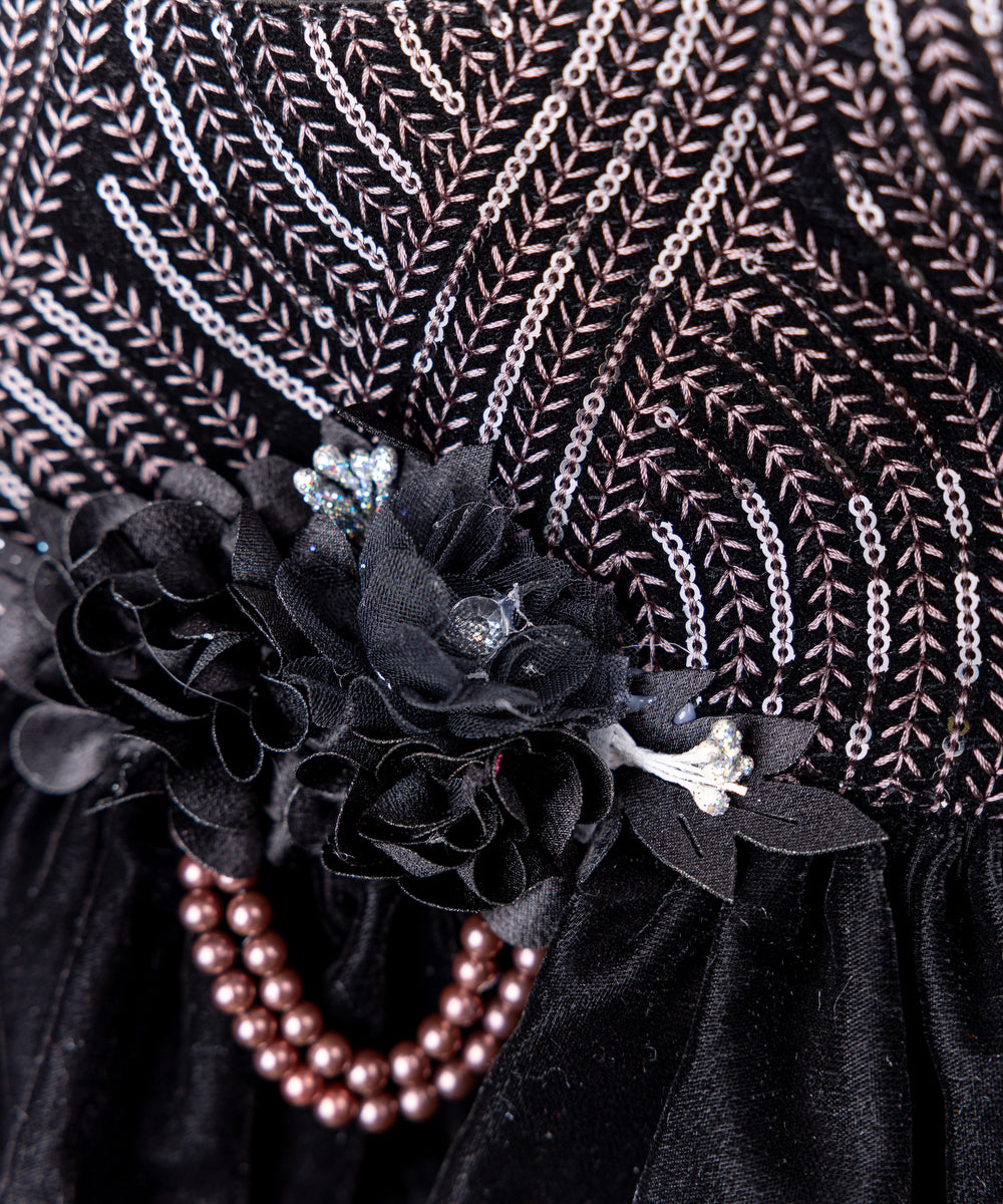 Elegant Black Party Dress for Baby Girls – Luxe & Comfortable