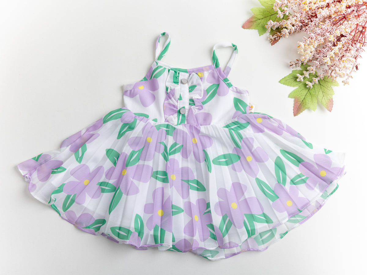 Purple Floral Baby Dress – Light &amp; Breezy for Summer