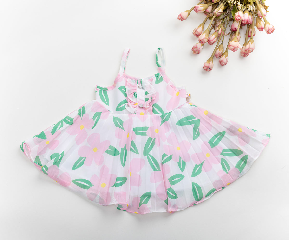 Pink Floral Baby Dress – Light & Airy for Summer