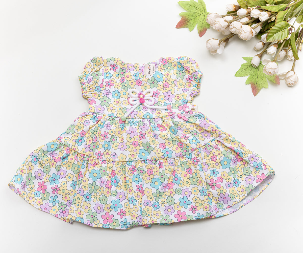 🌸 Floral Fantasy Baby Frock 🌸