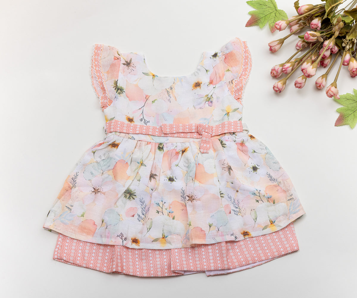 Charming Floral Layered Frock – Grace &amp; Comfort Combined 🌸