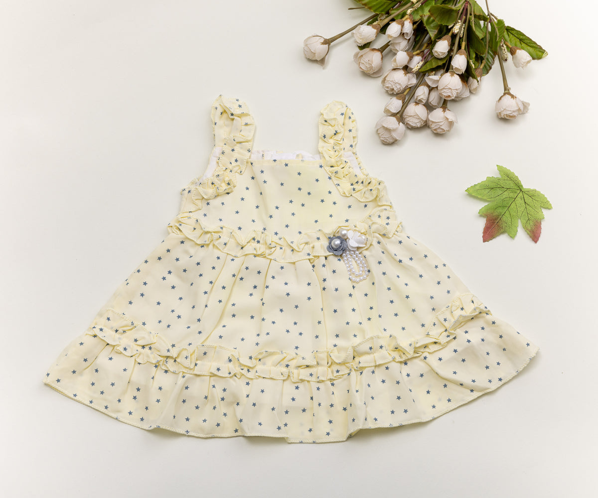 Twinkle Star Ruffled Frock ⭐💛